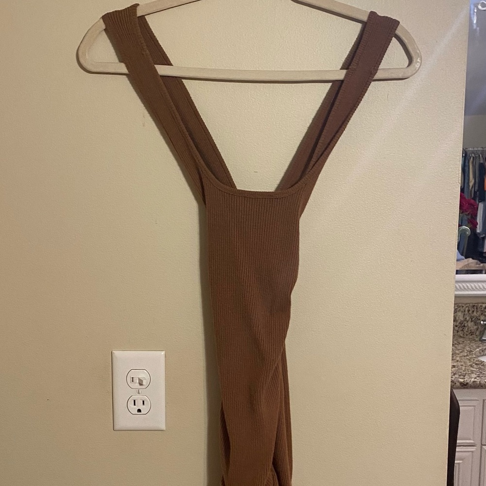 New Shop Rumours (Rumored) Indian Summer Mini Dress Brown S - Picture 7 of 8